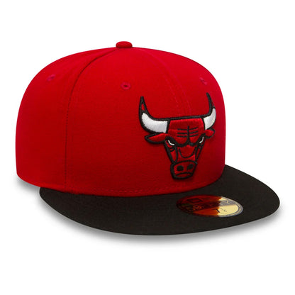New Era 59FIFTY Chicago Bulls Cap - Basic - Rot-Schwarz