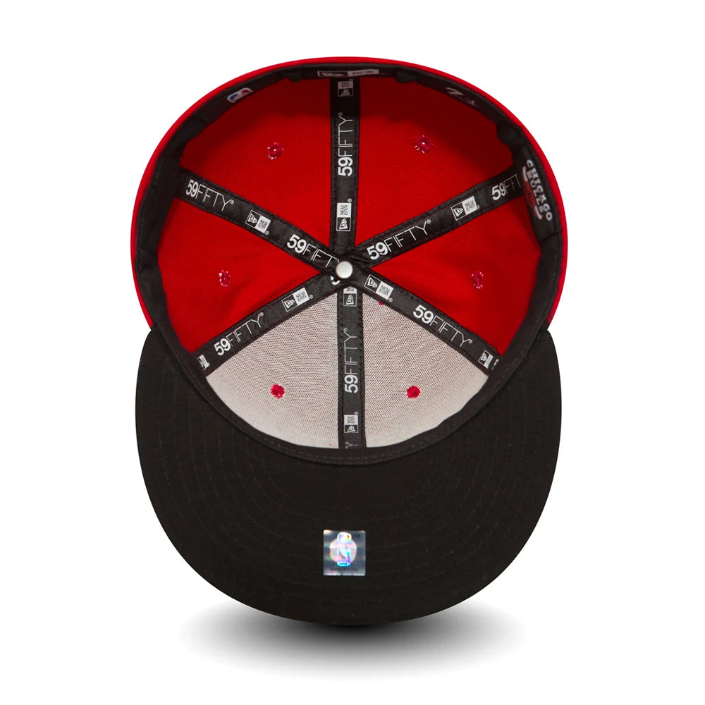 New Era 59FIFTY Chicago Bulls Cap - Basic - Rot-Schwarz