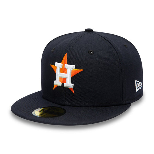 New Era 59FIFTY Houston Astros Baseball Cap - MLB On Field AC Perf - Marineblau