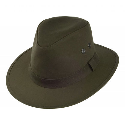 Failsworth Drifter Wasserabweisender Hut aus gewachster Baumwolle - Oliv
