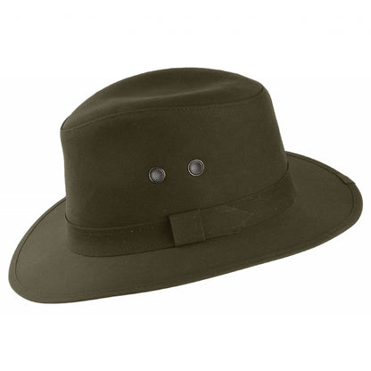 Failsworth Drifter Wasserabweisender Hut aus gewachster Baumwolle - Oliv