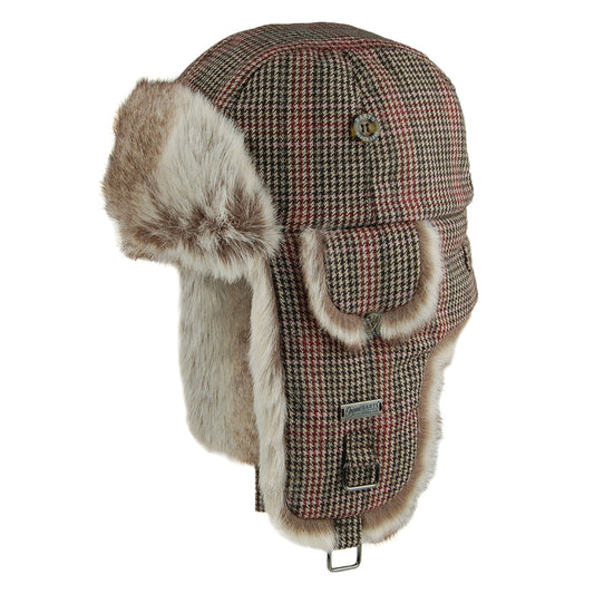 Barts Kamikaze Fliegermütze Houndstooth - Braun