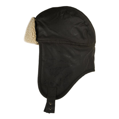 Failsworth Fliegermütze aus gewachster Baumwolle - Olivgrün