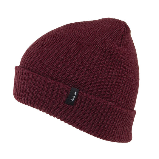Brixton Heist Beanie Mütze - Burgunderrot