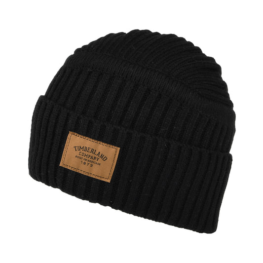 Timberland Gulf Beach Gerippte Beanie Mütze - Schwarz 2017