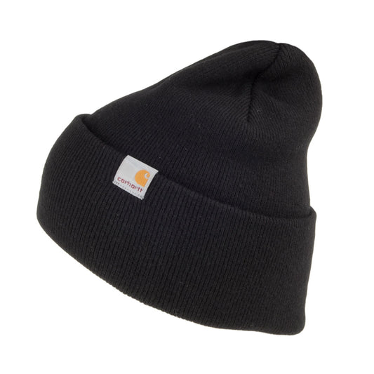 Carhartt WIP Playoff Beanie Mütze aus Lammwolle - Schwarz
