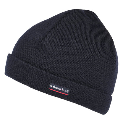 Armor Lux Lannion Beanie Mütze aus Wolle - Marineblau