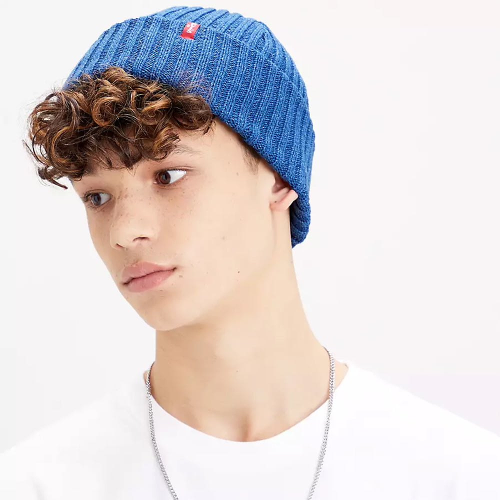 Levi's gestrickte Beanie Mütze - Dunkelblau