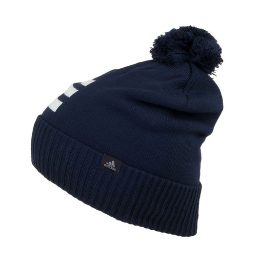 Adidas 3 Stripes Bommelmütze - Marineblau