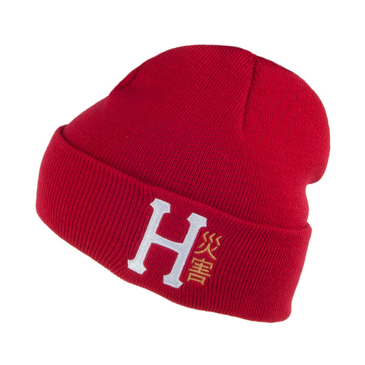 HUF Disaster Beanie Mütze - Scharlachrot