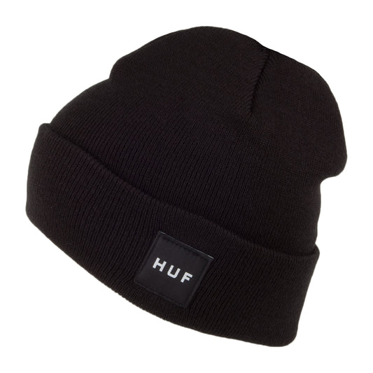 HUF Tonal Box Logo Beanie Mütze - Schwarz