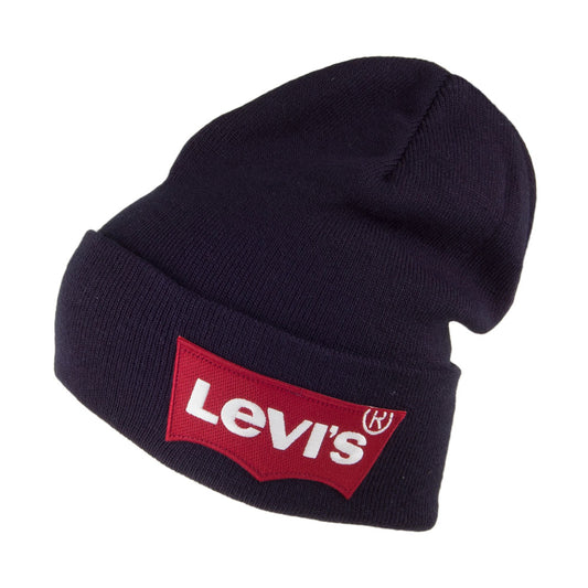 Levi's Oversized Batwing Beanie Mütze - Marineblau