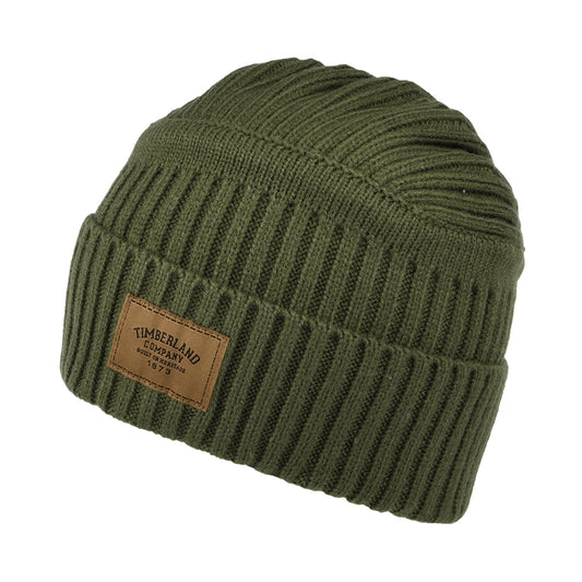 Timberland Gulf Beach Beanie Mütze gerippte - Olivgrün
