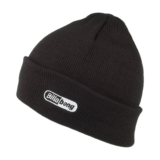 Billabong Edge Beanie Mütze mit Umschlag - Schwarz