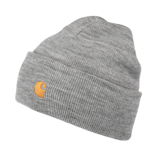 Carhartt WIP Chase Beanie Mütze mit Umschlag - Grau
