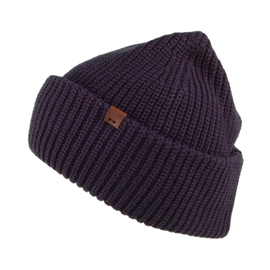 Barts Derval mit Umschlag Beanie Mütze - Marineblau