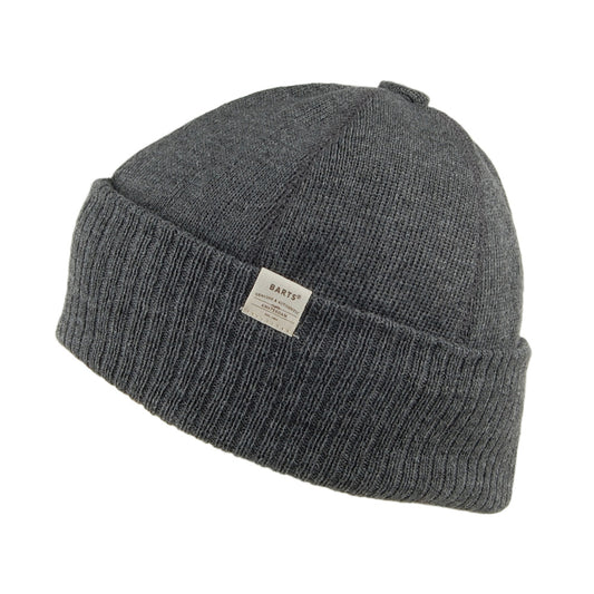 Barts Lyon Knopf Beanie Mütze - Grau