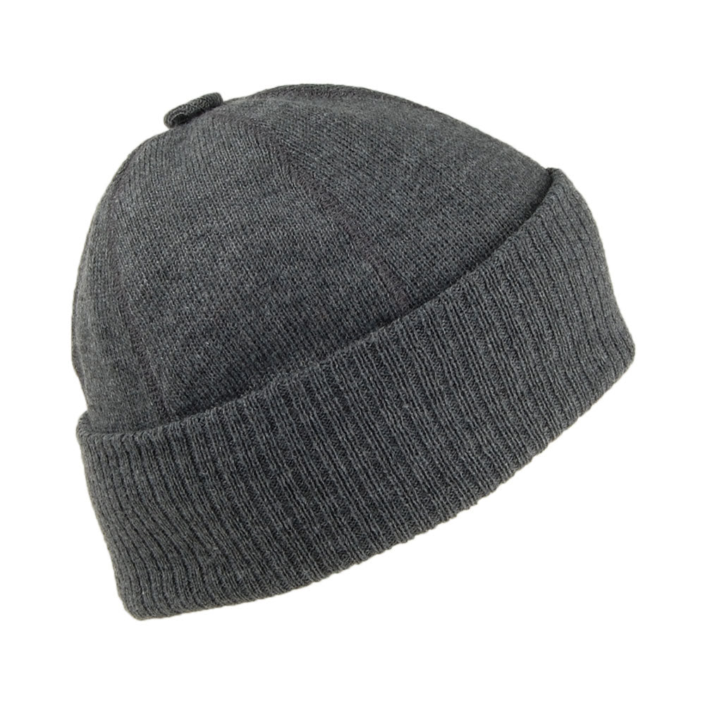 Barts Lyon Knopf Beanie Mütze - Grau