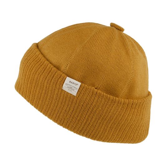 Barts Lyon Knopf Beanie Mütze - Senfgelb