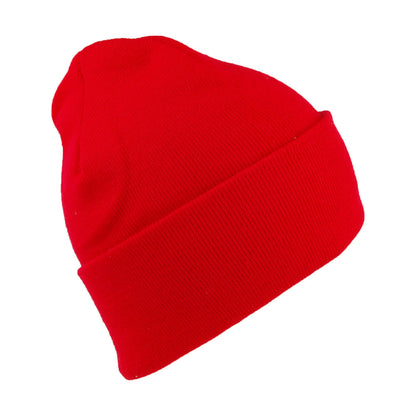 Levi's mit rotem Logo bestickte Beanie Mütze Slouchy - Rot