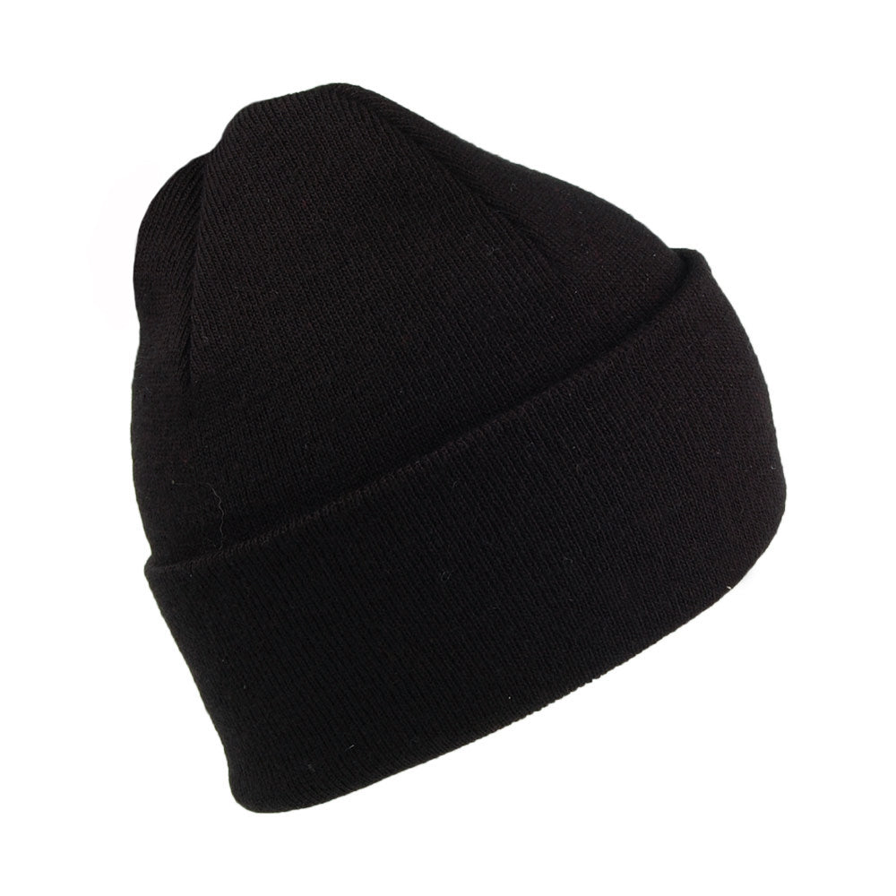 Levi's mit rotem Logo bestickte Beanie Mütze Slouchy - Schwarz