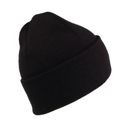 Levi's mit rotem Logo bestickte Beanie Mütze Slouchy - Schwarz
