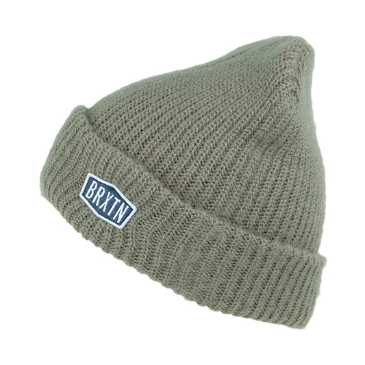 Brixton Malt Beanie Mütze Heavy Knit - Salbeigrün
