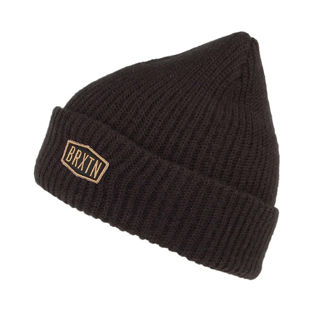 Brixton Malt Beanie Mütze Heavy Knit - Schwarz