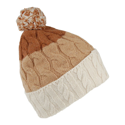Patagonia Pom Bommelmütze - Cremefarben-Hellbraun