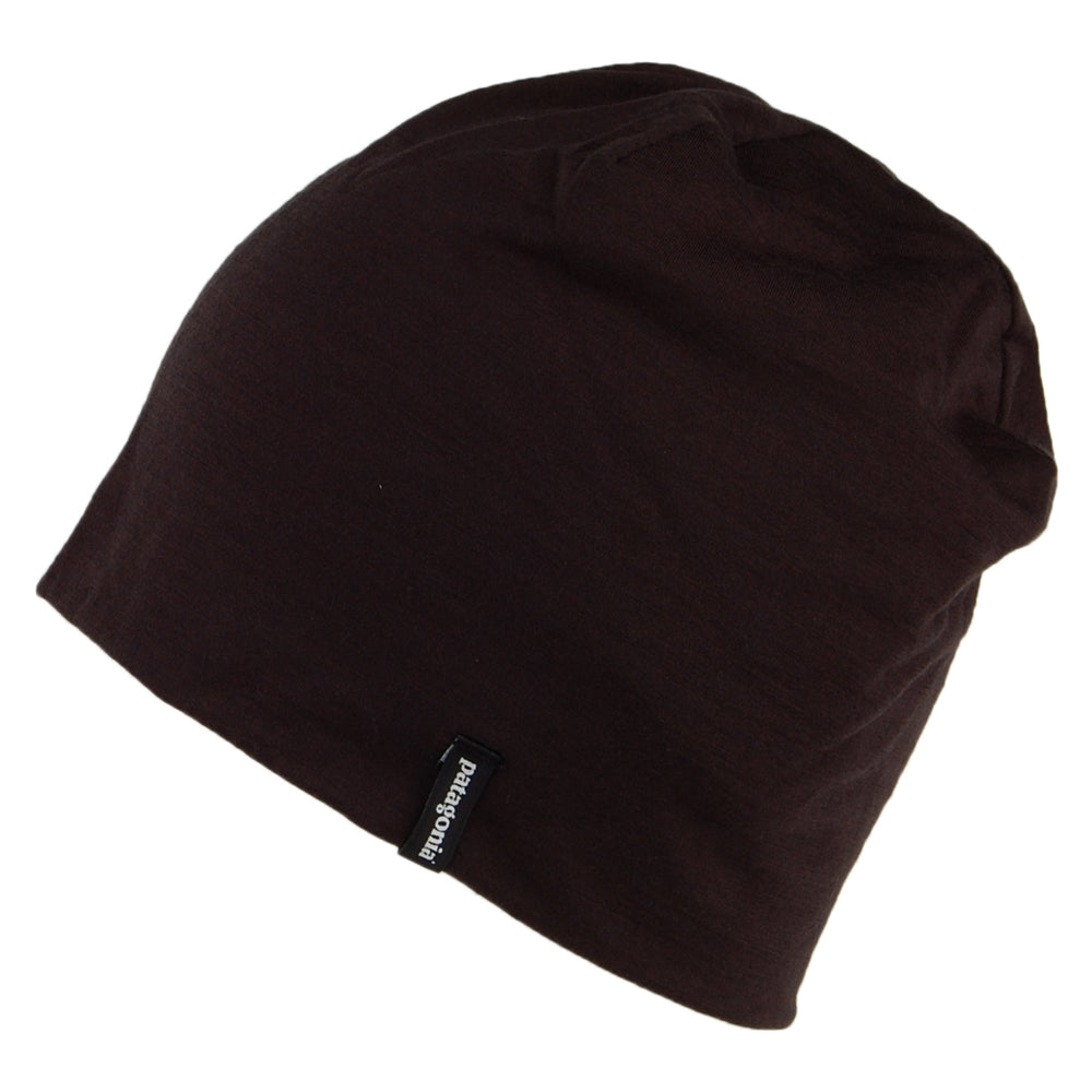 Patagonia Overlook Beanie Mütze aus Merinowollmischung - Schwarz
