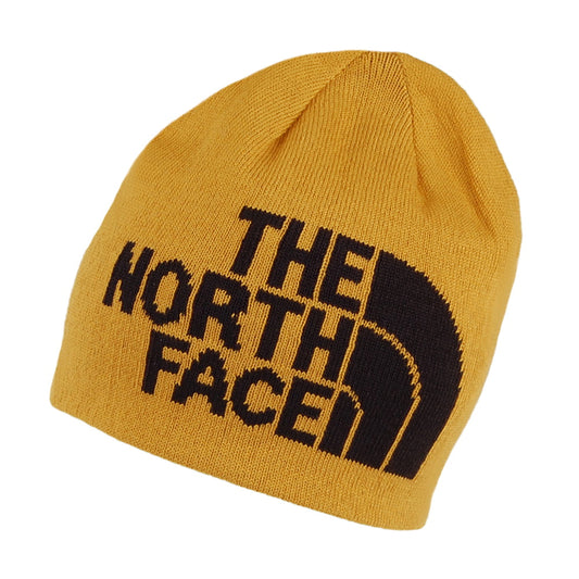 The North Face Highline Beanie Mütze - Senfgelb-Schwarz