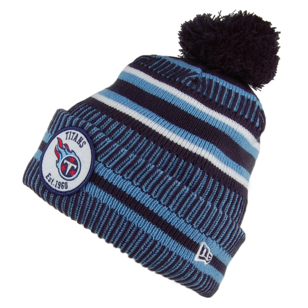 New Era Tennessee Titans Bommelmütze - NFL On Field Knit - Blau