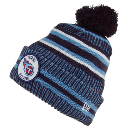 New Era Tennessee Titans Bommelmütze - NFL On Field Knit - Blau