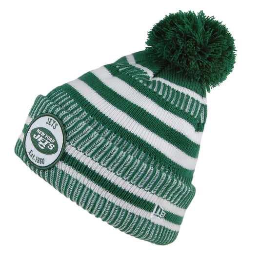 New Era New York Jets Bommelmütze - NFL On Field Knit - Grün-Weiß