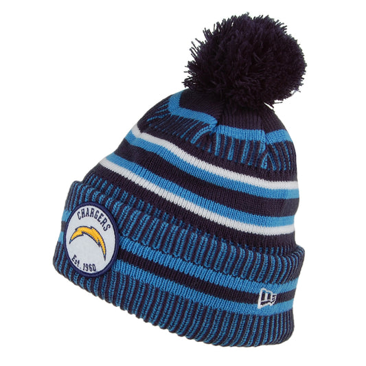 New Era Los Angeles Chargers Bommelmütze - NFL On Field Knit - Blau