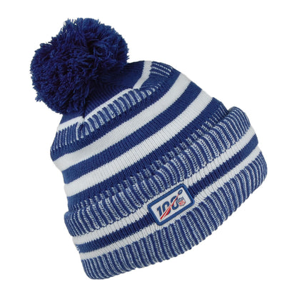 New Era Indianapolis Colts Bommelmütze - NFL On Field Knit - Marineblau-Weiß