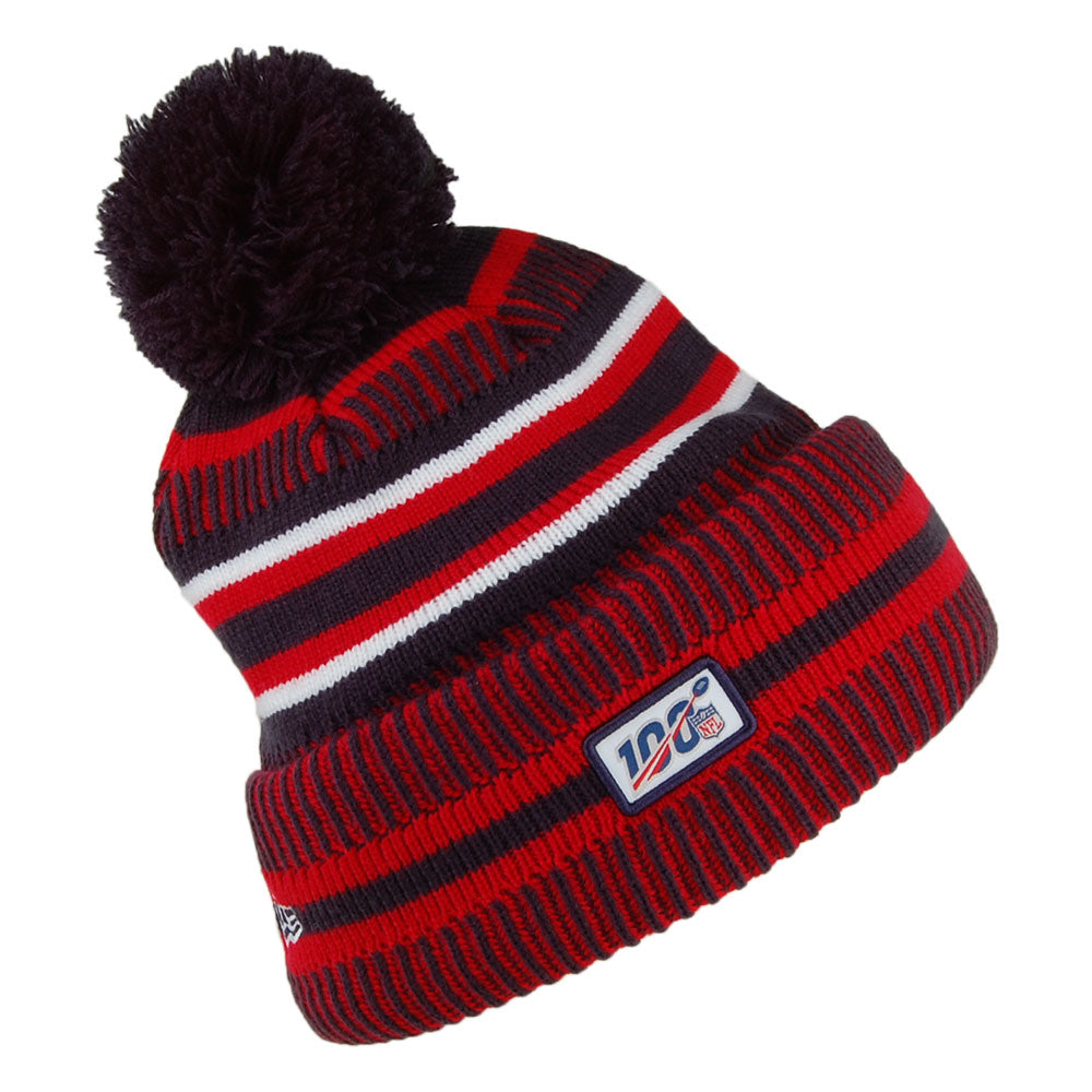 New Era Houston Texans Bommelmütze - NFL On Field Knit - Marineblau-Rot