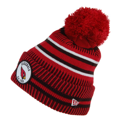 New Era Arizona Cardinals Bommelmütze - NFL On Field Knit - Kardinalsrot-Schwarz