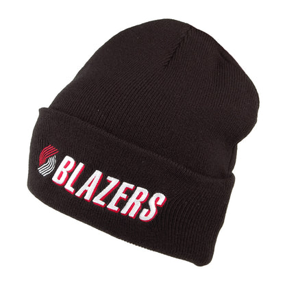 Mitchell & Ness Portland Trail Blazers Beanie Mütze - NBA Team Logo Cuff Knit - Schwarz
