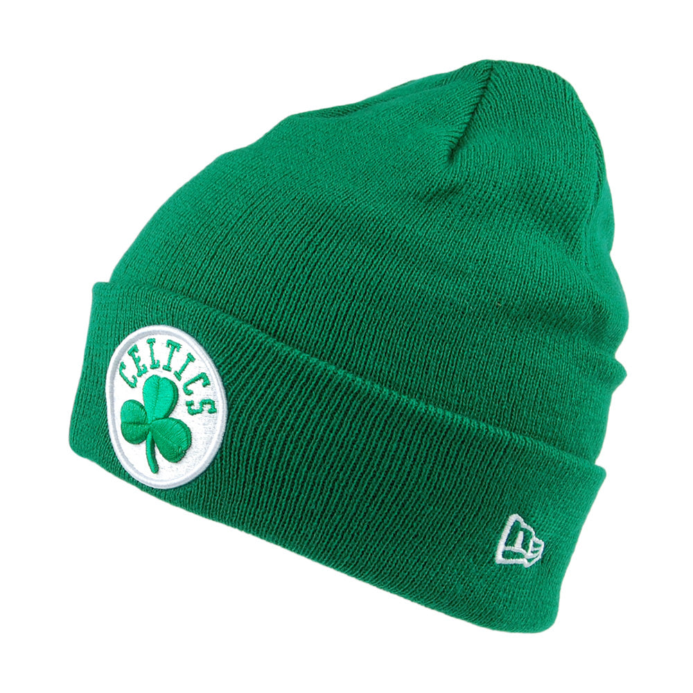 New Era Boston Celtics Beanie Mütze - NBA Team Cuff Knit - Grün