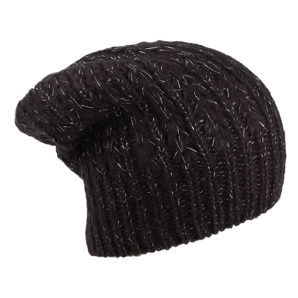 O'Neill Annie Beanie Mütze mit Zopfstrickmuster - Schwarz