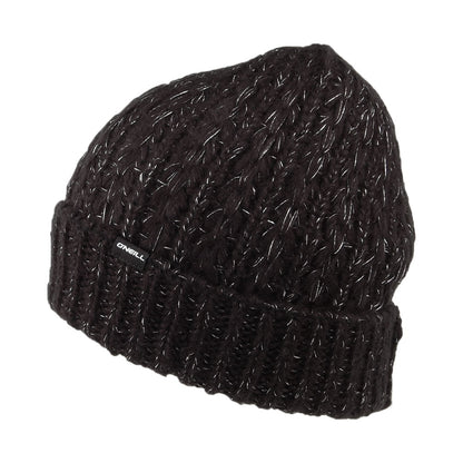 O'Neill Annie Beanie Mütze mit Zopfstrickmuster - Schwarz