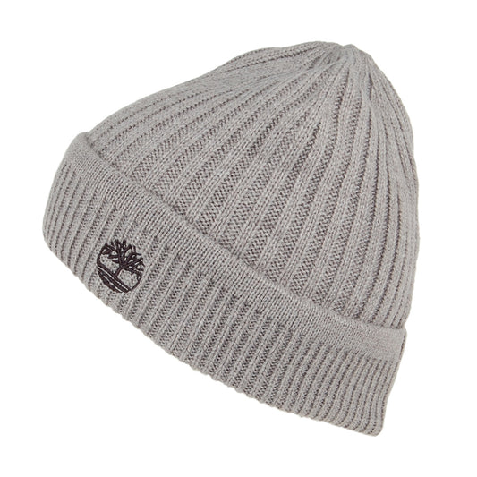 Timberland Beanie Mütze Solid Rib - Hellgrau