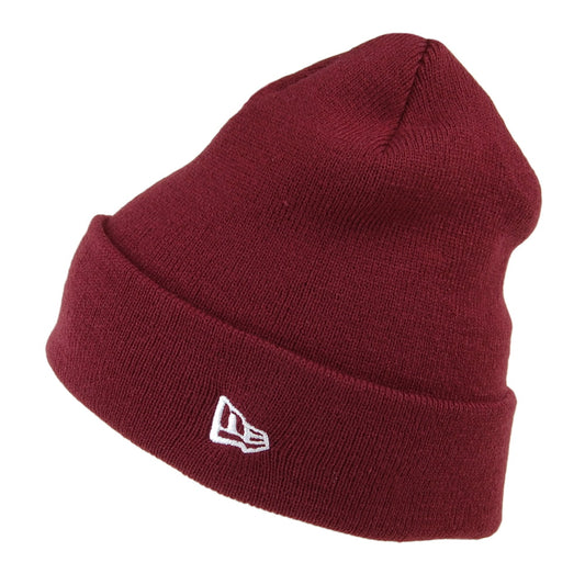 New Era Essential Knit mit Umschlag Beanie Mütze - Kastanienbraun