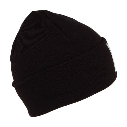 Levi's Serif Logo Beanie Mütze mit Umschlag - Schwarz