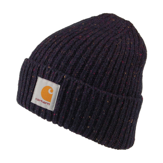 Carhartt WIP Anglistic Beanie Mütze - Marineblau