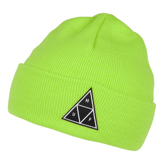 HUF Triple Triangle II Beanie Mütze - Limettengrün