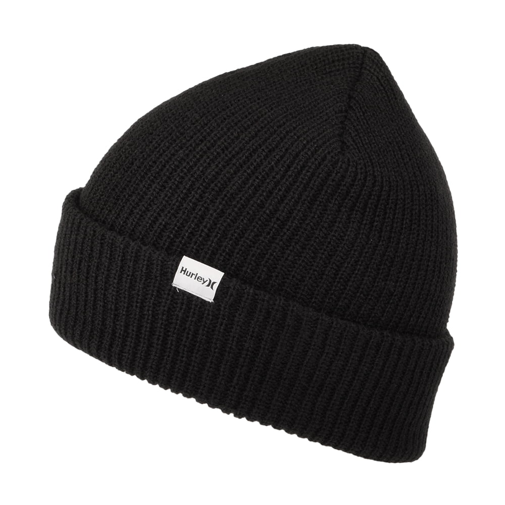 Hurley Men's M Harbor Beanie - Stretch Cuffed Knit Winter Hat