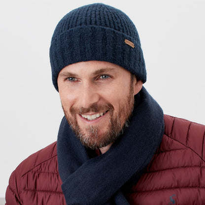 Joules Bamburgh Beanie Mütze - Marineblau