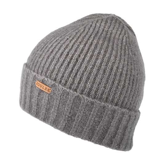 Joules Bamburgh Beanie Mütze - Grau